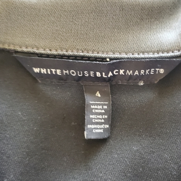 WHBM Grey coated denim jacket Size 4 - Picture 2 of 6